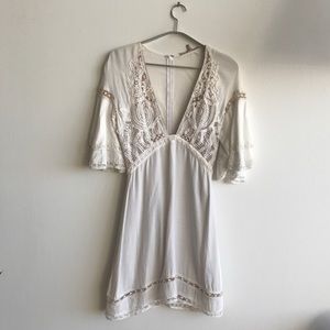 ‼️sold‼️White for love and lemons dress